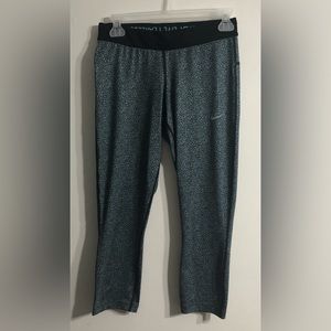 Nike leggingsRun Fast Live Fearless graphic inside waistband leopard blue .S